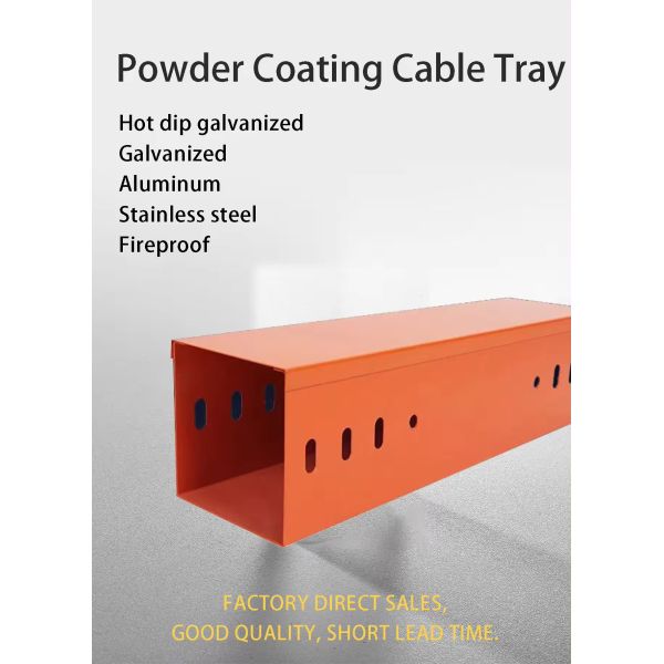 Steel Perforated Steel Cable Tray With 15mm Side Rail Height Ventilated Trough 0.8-3.0mm