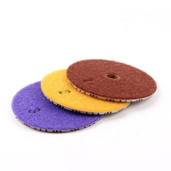3mm Concrete Polishing Pads Resin Bonded Flexible Diamond Polishing Pads