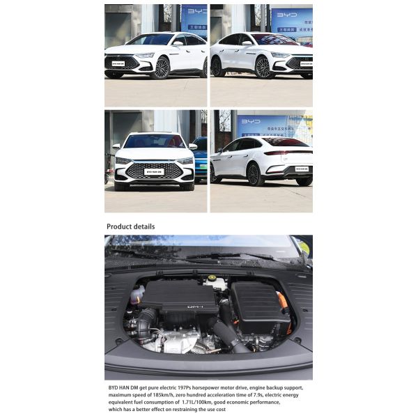 2023 New Energy Electric Vehicles Champion Hybrid BYD Han DM-I EV Car