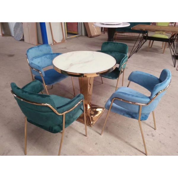 Instagram online celebrity Sofa chair dessert milk tea shop western food cafe negotiate table and chair sofa chair