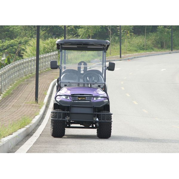 Aluminum Chassis 4 Seater Golf Buggy Green Color With Electric Motor CE Certificate