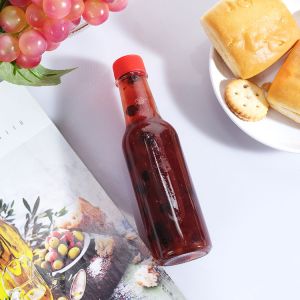 5oz 150ml Round Hot Sauce Bottles Glass Chili Sauce Bottle