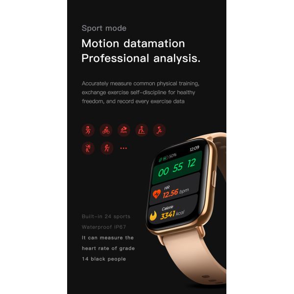 Adult Touch Screen Smartwatch Android 4.4 1.69in Full Screen