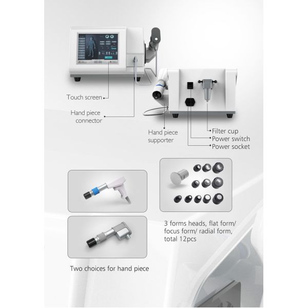 Extracorporeal Shockwave Air Pressure Therapy Machine Massager Device Fat Reduction