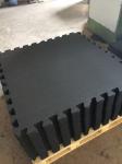 Rinterlocking Foam Gym Mats Black SBR Particles EPDM Star Points