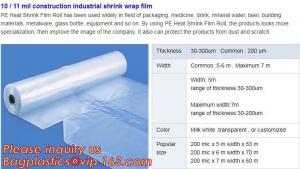 China hot sale construction plastic film,10 / 11 mil construction industrial shrink wrap film,Construction Builder's Film pack on sale