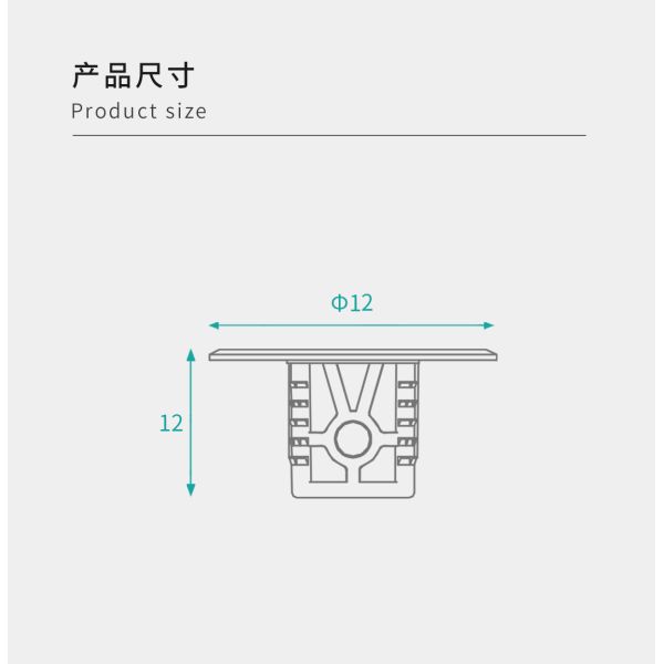 JH-4037 Shelf Bracket - Close-up of Zinc Alloy Construction