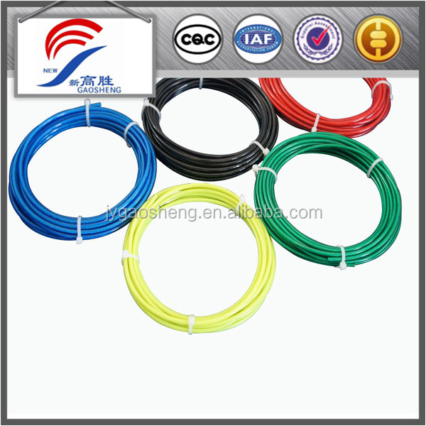 2mm-10mm Wire Gauge Steel PVC Coated Wire Rope For Tents AISI