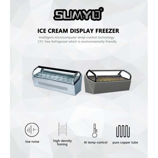 Hot Selling Coffee Shop Ice Cream Display Cabinet Ice Cream Batch Freezer Ice Cream Vertical Display Freezer