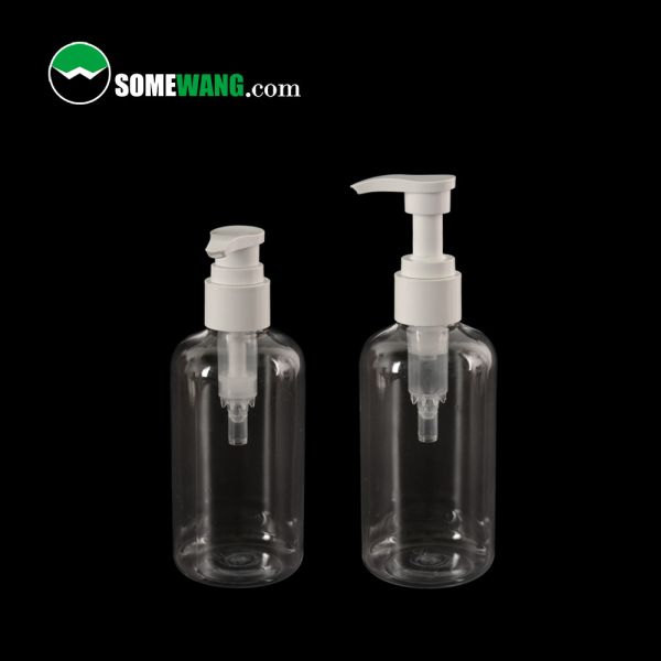 100ml / 200ml / 500ml Shampoo Shower PET Plastic Bottle With Pump Sprayer Cosmetic Packaging