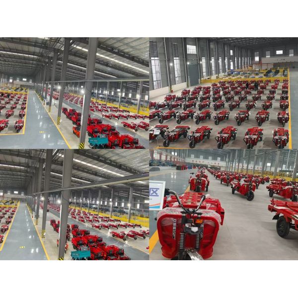 Motorized Passenger Three Wheeler Delivery Van Open Body High Fence