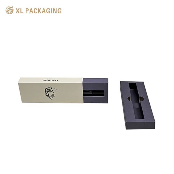 XL Packaging Custom Packaging Box Factory 350gsm White Kraft Paper Embossed Card Paper Cosmetic Box Packaging for Perfume OEM Accepted