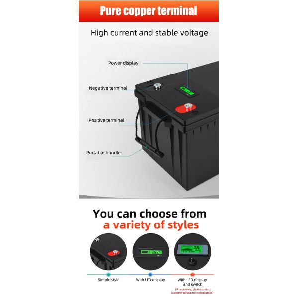 Temperature Control Protection 12V 150AH Lithium Battery For Motor Propeller / RV Power Supply