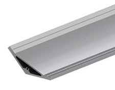 Quality LZ5050 Chemical Polishing Aluminum Extrusion Profile R Shaped for sale