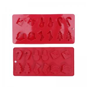 Quality Christmas Chocolate Mold Shaped Cute Bpa Free Food-grade Silicone Cake Molds for sale