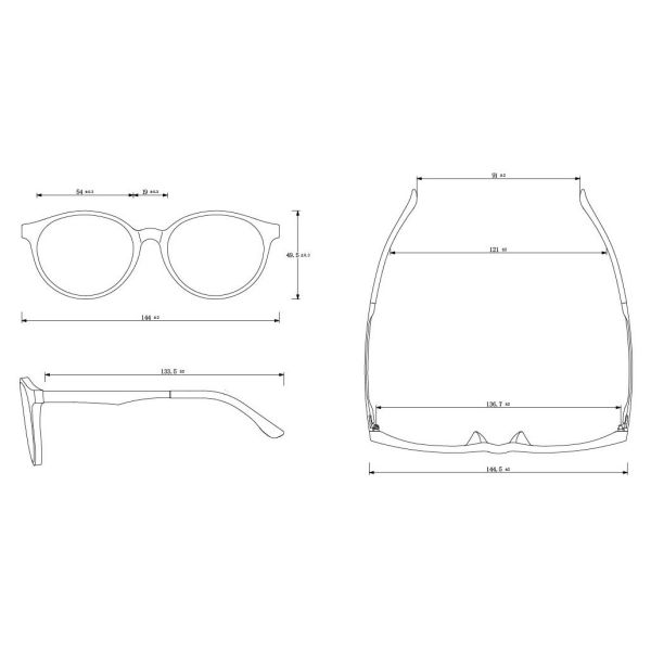 55-18-140mm Ladies Reading Glasses Blue Light Blocking Eyeglasses For Laptop