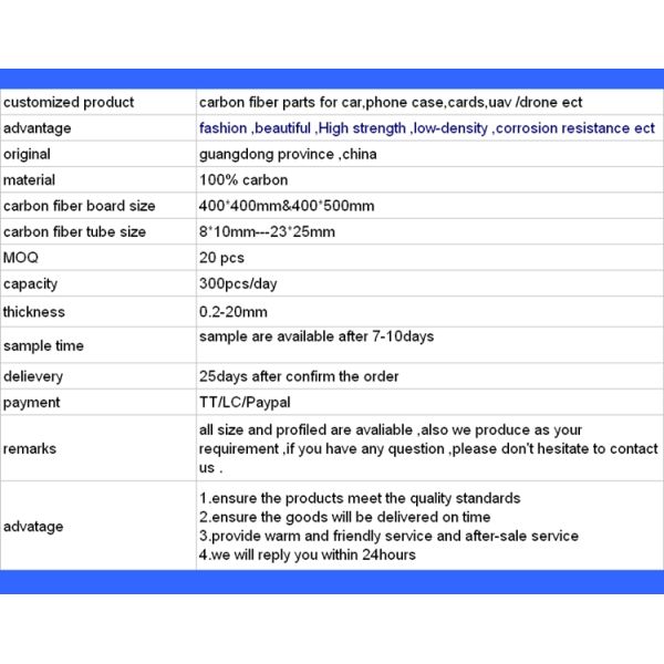 400*500mm 3K Twill Glossy Carbon Fiber Board