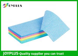 China HN0310 Kitchen Non Woven Cleaning Cloths Chemical Free With Wave Pattern on sale