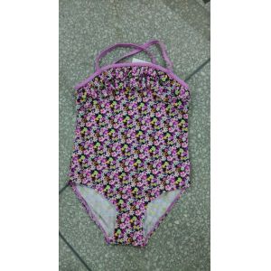 Buy cheap Fancy small flower Girl Floral Print Swimsui one piece from wholesalers