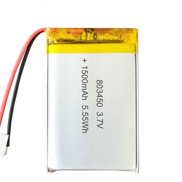 Rechargeable 803450 1500mah 3.7 Volt Li Polymer Battery