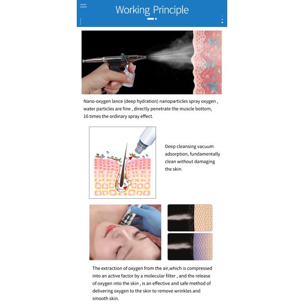 Facial Beauty Microdermabrasion Machine 7 In 1 Deep Cleaning Jet Peeling