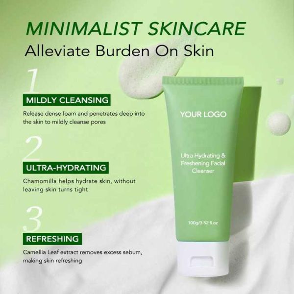 Facial Cleanser For Men And Women Deep Cleansing Shrinking Pores Moisturizing