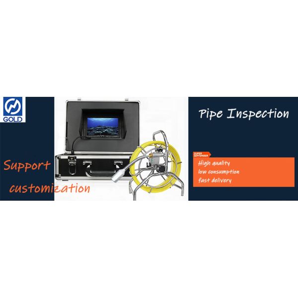 360 Degree Camera Pipe Inspection Camera With 20m To 100m Fiber Glass Cable