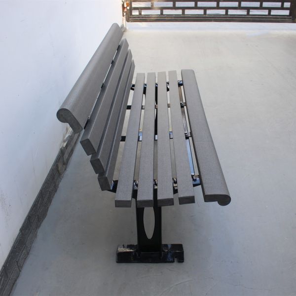 Modern Garden Bench Seat Recycled Plastic For Sports Center Playground