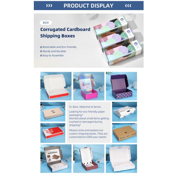 Ivory Board Box For Gift Recycled Kraft Shipping Mailer Boxes Customized Colour