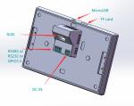 Customized booting logo wall flush 7 inch android poe tablet with NFC,Relay