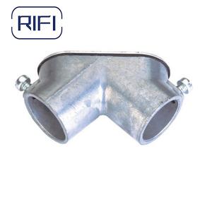 China 1 / 2 Inch EMT Conduit Fittings Zinc Material Custom EMT Pull Elbow on sale