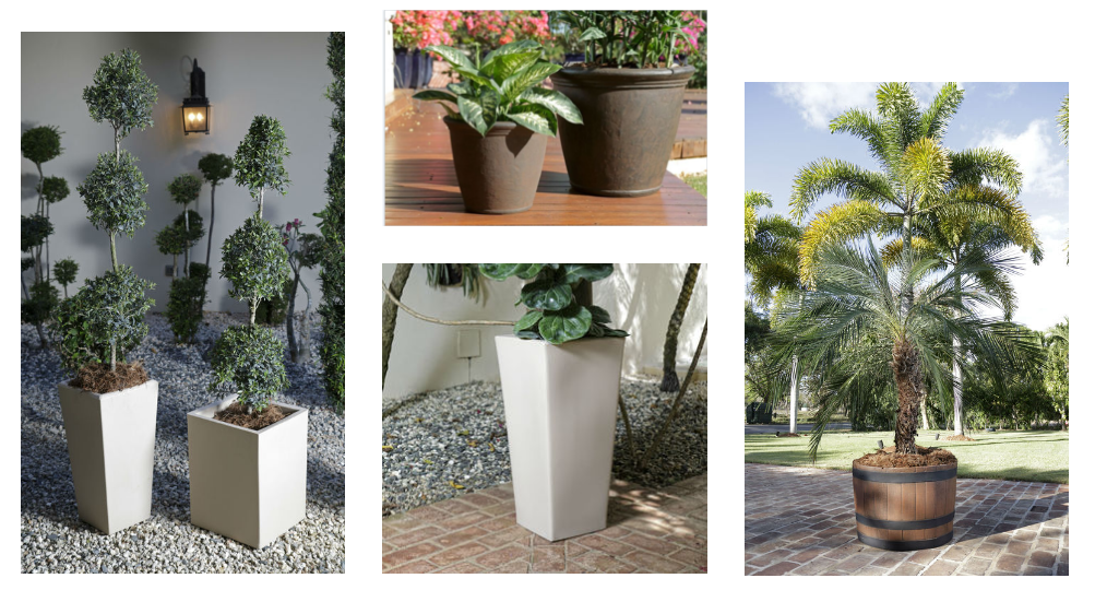 LLDPE Engraved Designed Garden Flower Pots Made From Aluminum Rotationally Tools
