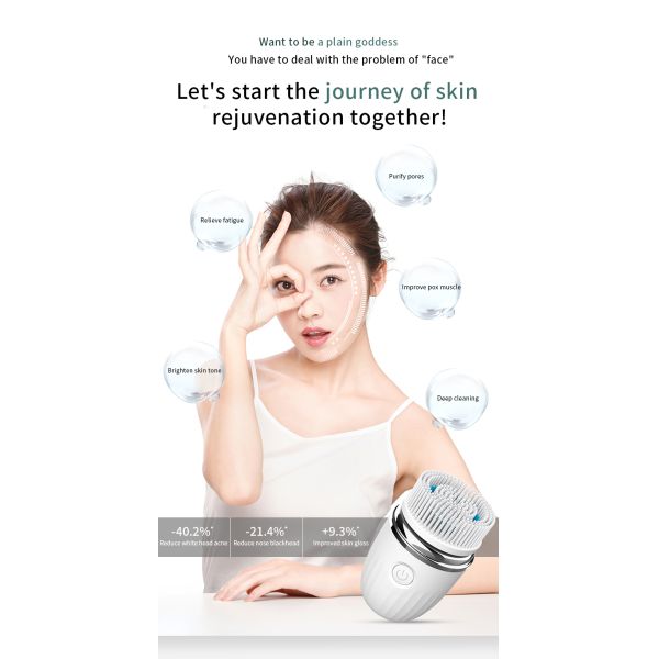 Waterproof Multifunction Beauty Machine Electric Sonic Facial Cleansing Brush