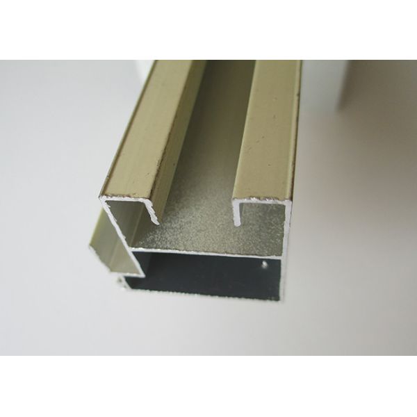 Russia Design Cream Color Aluminium Wardrobe Door Frame Powder Coating