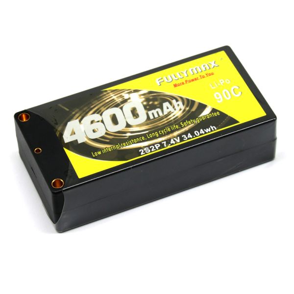Fullymax 2s 7.4v Lipo Battery Cell 90C 4600mAh With Single 5mm Banana Socket Lipo Fullymax