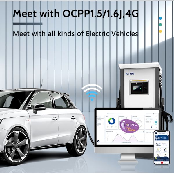 60Kw High Power Electric Truck Charger Station with RFID Start-up Floor-standing