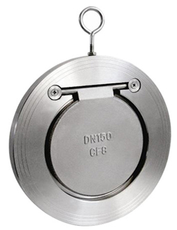 Single Disc Wafer Check Valves Swing Stainless Steel PN16 Pressure