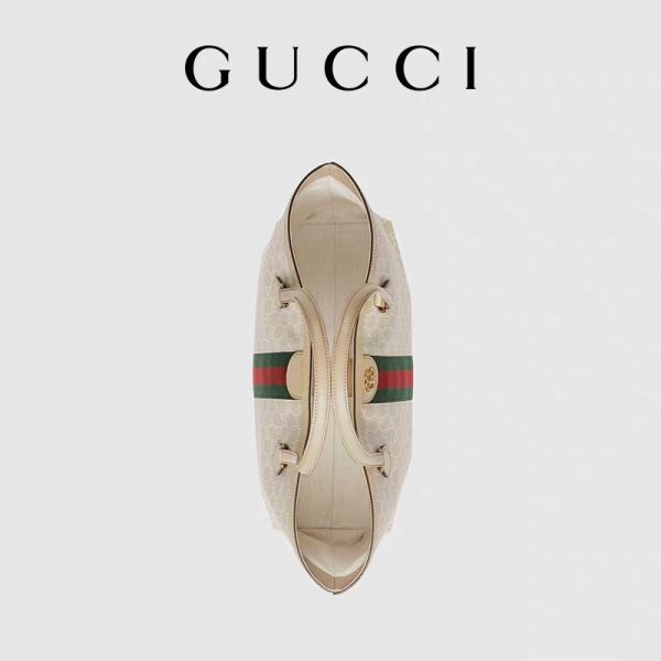 Adjustable Branded Shoulder Bag Medium Gucci Ophidia Tote White For Woman