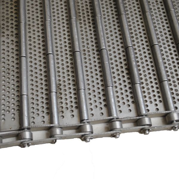 Corrosion Proof Stainless Steel Punch Plate Converyoe Belt For Cheese Production