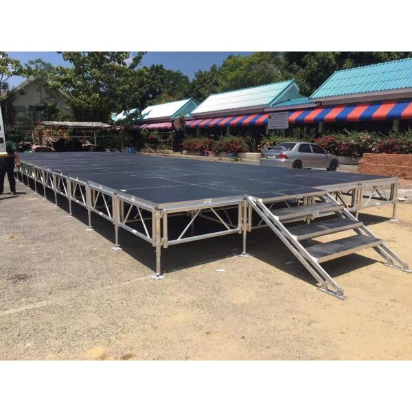 4ft X 8ft Portable Event Stage Platform Aluminum Glass Stage Platform