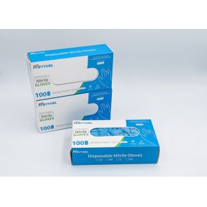 Quality Nitrile Latex Rubber Disposable Exam Gloves Protection Antibacterial Hand​ for sale