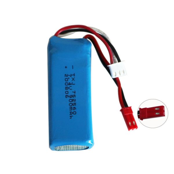 IEC62133 900mAh 7.4V Li Polymer Battery Pack