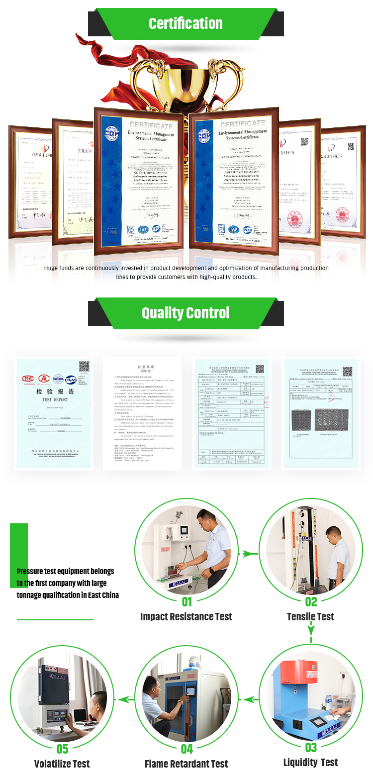 1.5mm Root Barrier Green Roof Garage Drainage Mat Mesh Plastic Garden Drain Board