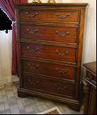 90*50*132cm European Style Furniture Crafted Handmade Solid Wood Dresser