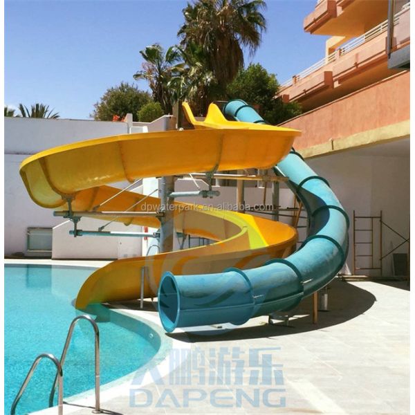 Commercial Private Water Slide Fiberglass Family Wide Water Slide 1.8m Height