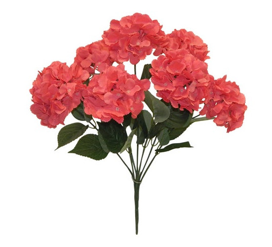 Anti Aging Real Touch Artificial Flowers Hydrangea Bushes Colorful