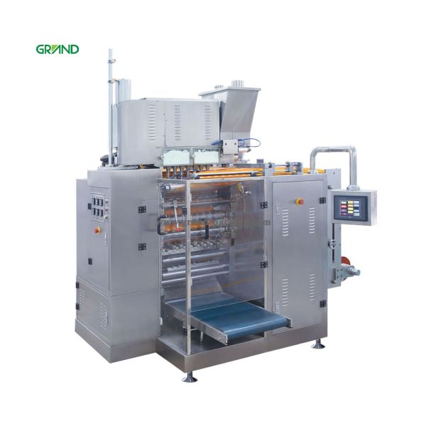 Powder Filling Sachet Packing Machine F900E 4 Side Sealing Multi Line