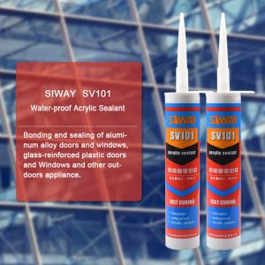 China SV-101 General Purpose Acrylic Construction Adhesive Sealant Waterproof Liquid Glue Type on sale