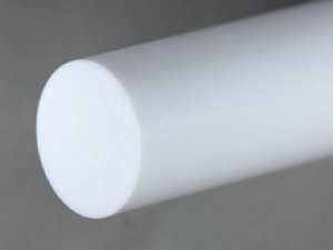 PVC Rod 10-300mm Dia, 52Mpa Tensile Strength, Acid Resistant