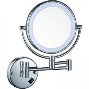 China LED Hotel Magnifying Mirror Hotel Amenities Supplies Wall Mounted Makeup Mirror on sale